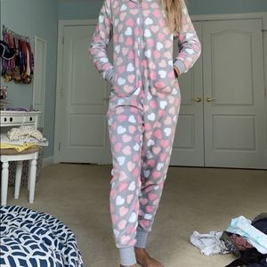 Womens heart onsie pajama